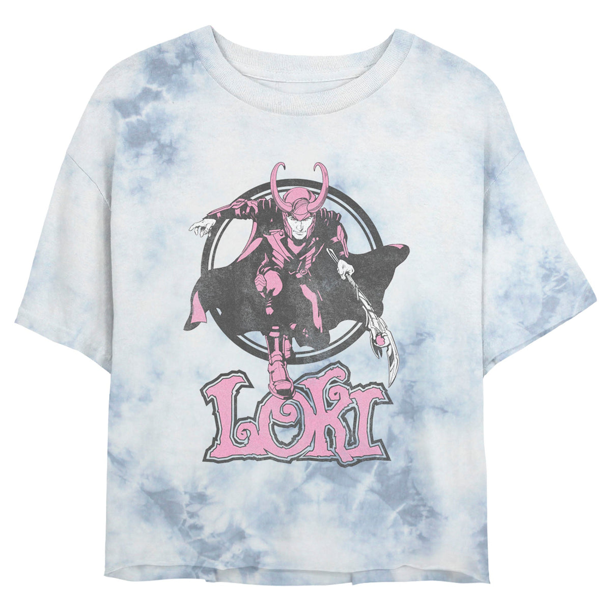 Junior's Marvel Pretty In Pink Bombard Tie-Dye T-Shirt product image 1