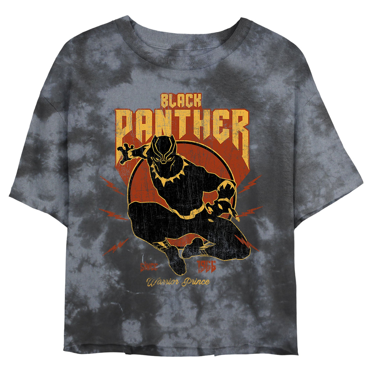 Junior's Marvel Lighting Panther Bombard Tie-Dye T-Shirt product image 1