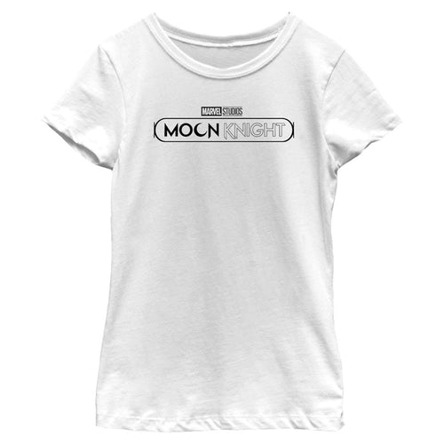 Girl's Marvel Moon Knight Black Logo T-Shirt product image 1