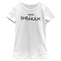Girl's Marvel She Hulk Black Logo T-Shirt product image 1