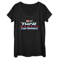 Women's Marvel Thunder Logo Scoop Neck T-Shirt product image 1